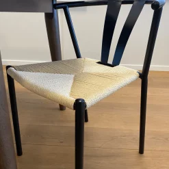 Nimara Shila spisebordsstol sort med flet* Spisebordsstole