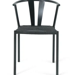 Nimara Shila spisebordsstol sort med flet i sort* Spisebordsstole