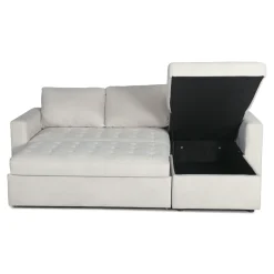 Nimara Sinus beige sovesofa med vendbar chaiselong og opbevaring* Sofaer|Sovesofaer