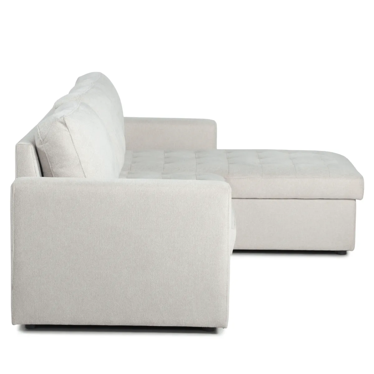 Nimara Sinus beige sovesofa med vendbar chaiselong og opbevaring* Sofaer|Sovesofaer