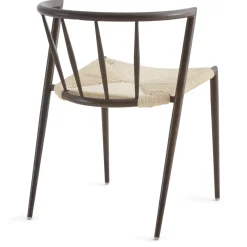 Nimara Spisebordssæt - Lewis lamel spisebord Ø120 cm med udtræk i røget egefiner + 6 x Bella spisebordsstole i røget eg* Spisebordssæt