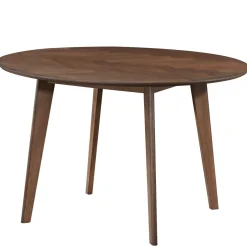 Nimara Spisebordssæt - Miles rundt spisebord Ø120 cm (Røget Egefiner) + 4x Rory spisebordsstole i røget egelook* Spisebordssæt