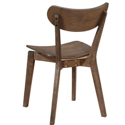 Nimara Spisebordssæt - Miles rundt spisebord Ø120 cm (Røget Egefiner) + 4x Rory spisebordsstole i røget egelook* Spisebordssæt