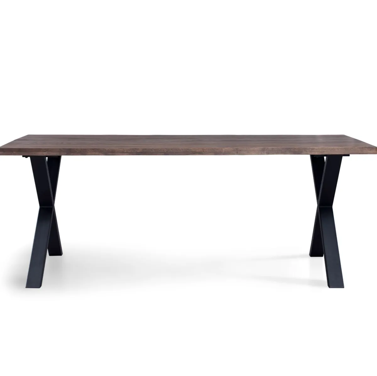 Nimara Spisebordssæt - Susan plankebord i røget eg 200 cm + 4 x Jocelyn spisebordsstol i røget eg* Spisebordssæt