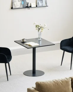 Nimara Stacey cafebord - 70 x 70 cm - Sort/Sort* Spiseborde