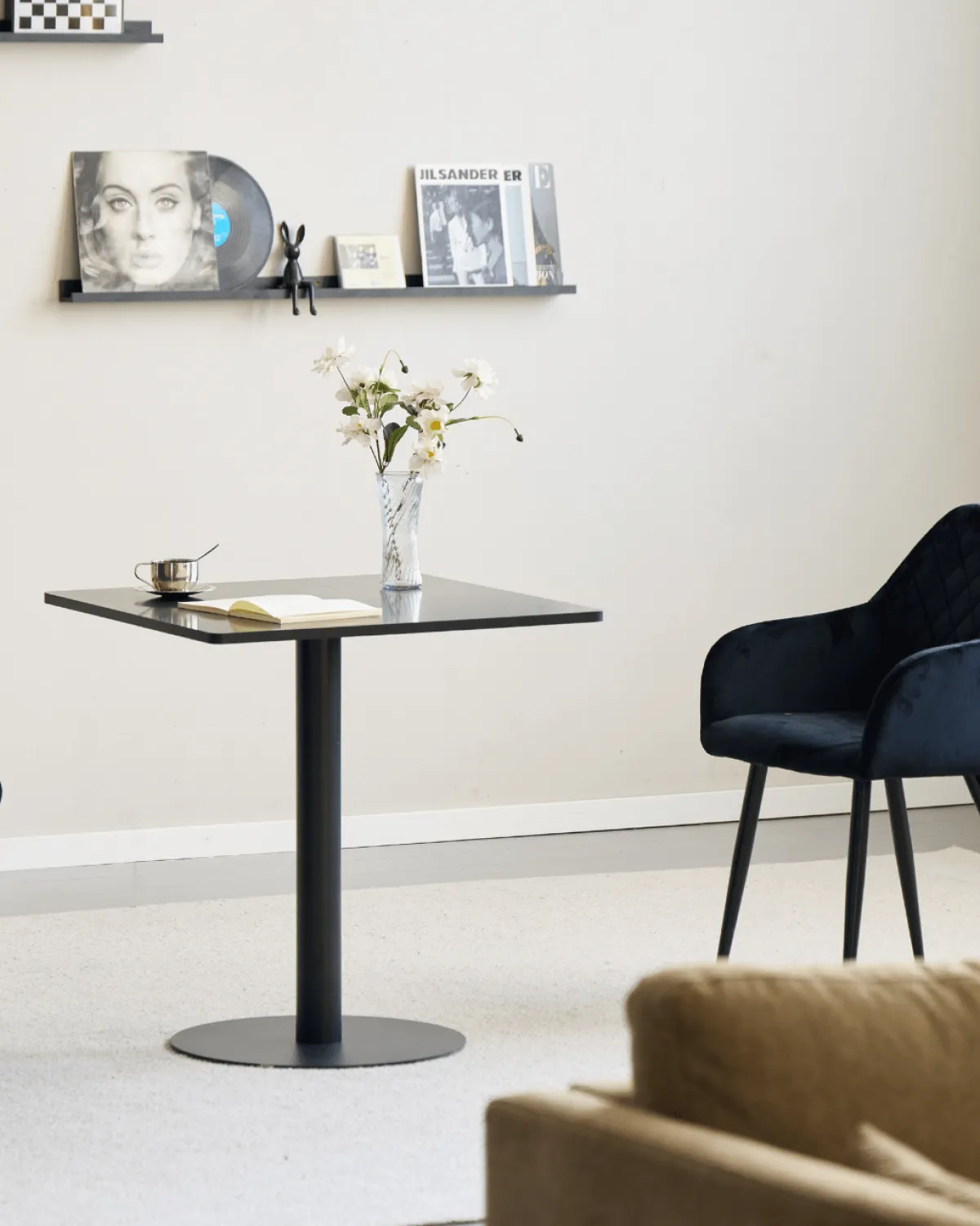 Nimara Stacey cafebord - 70 x 70 cm - Sort/Sort* Spiseborde